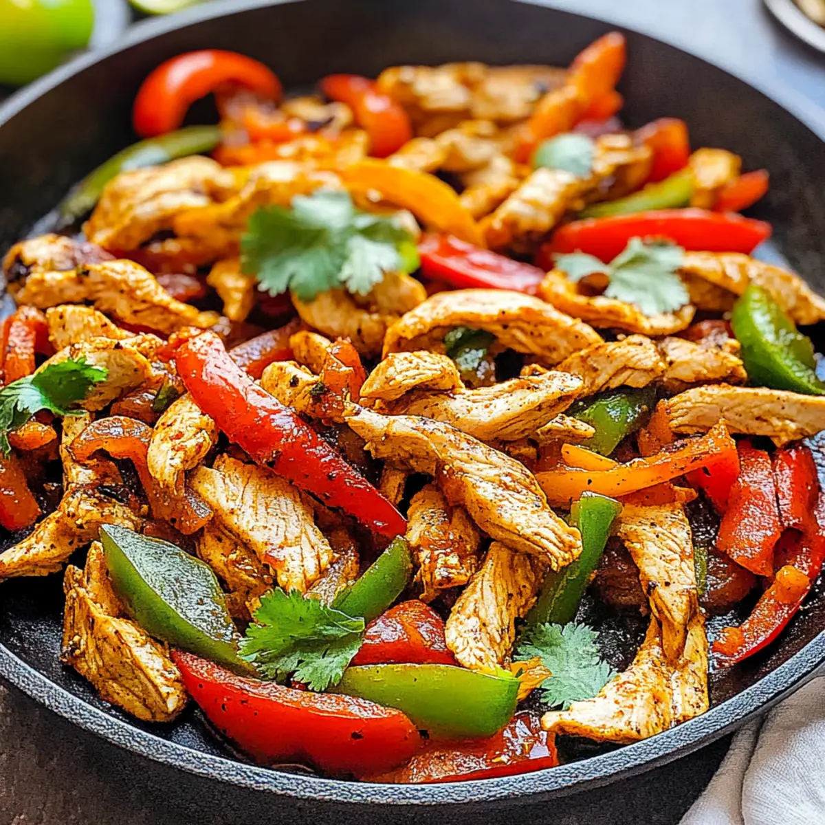 Skillet Chicken Fajitas
