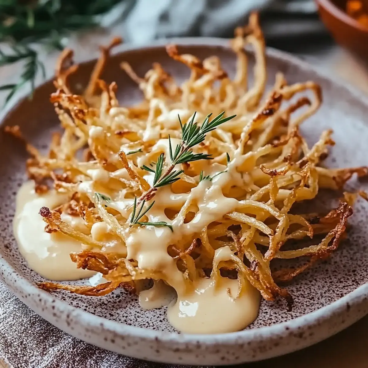 Crispy Fried Enoki Mushrooms