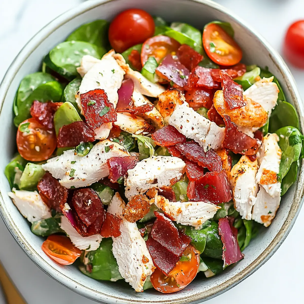 Healthy BLT Chicken Salad
