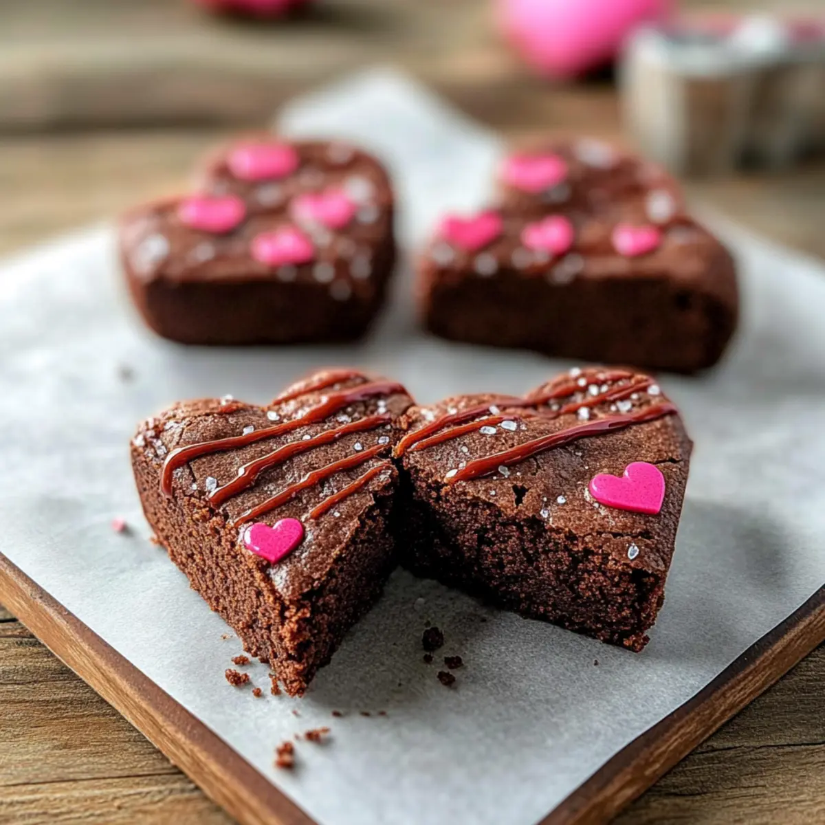Valentine’s Day Heart Shaped Brownies Recipe