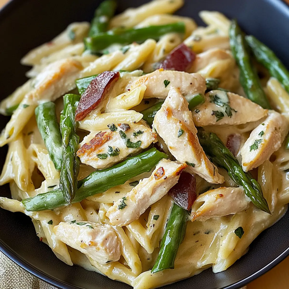 Creamy Chicken Asparagus Pasta