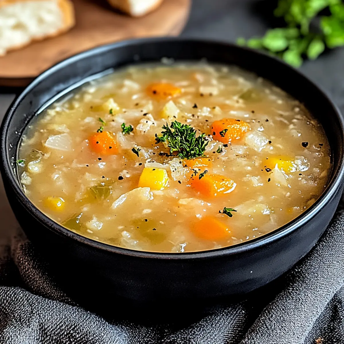 Irresistible Sauerkraut Soup