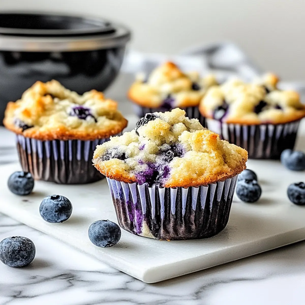 Blueberry Cottage Cheese Muffins