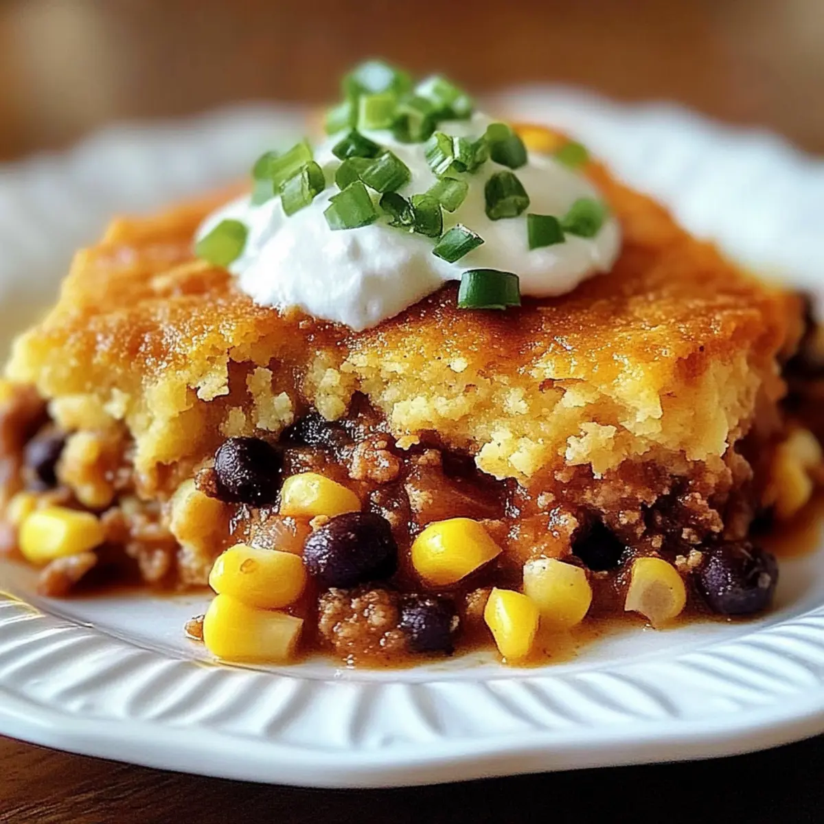 Chili Cornbread Casserole