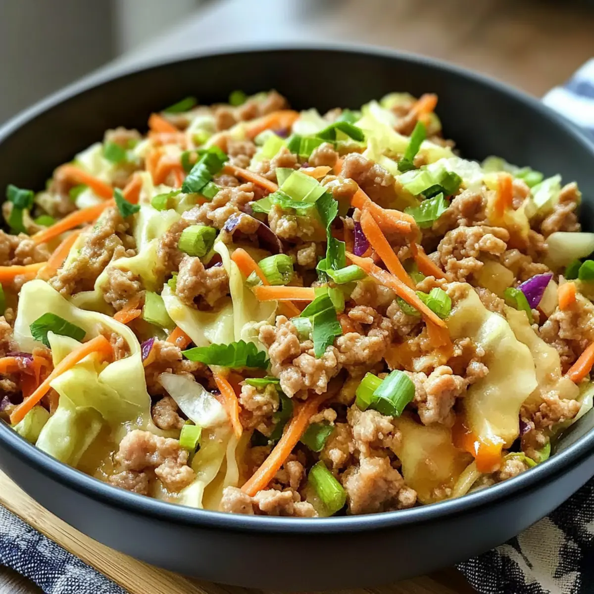 Low-Carb Easy to Make Egg Roll in a Bowl