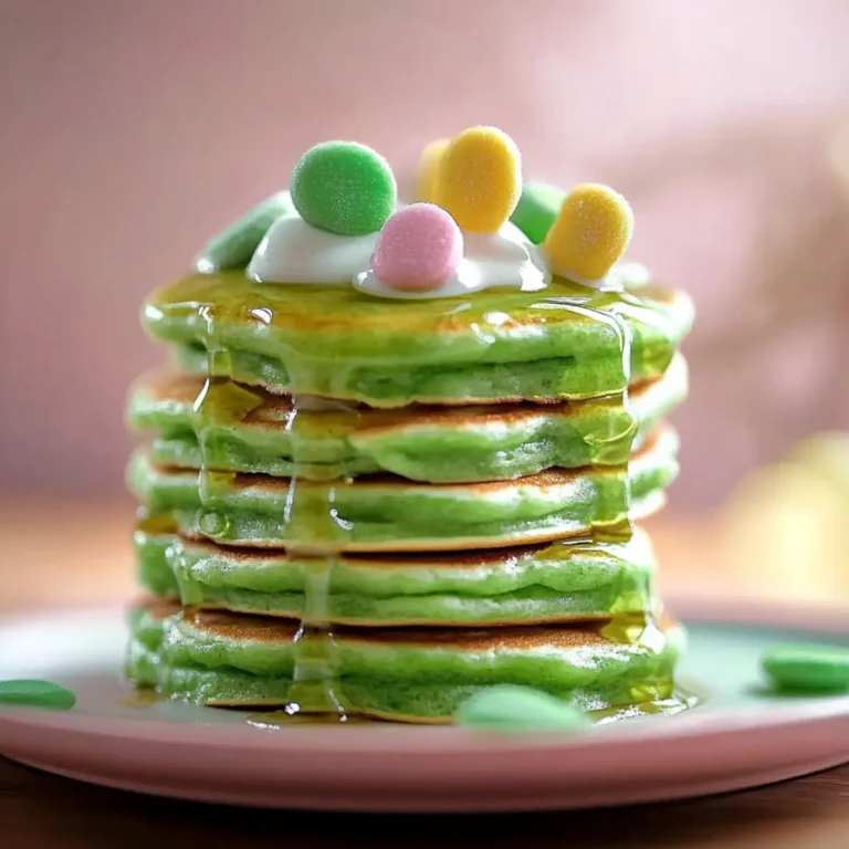 Fluffy St. Patrick's Day Green Buttermilk Pancakes
