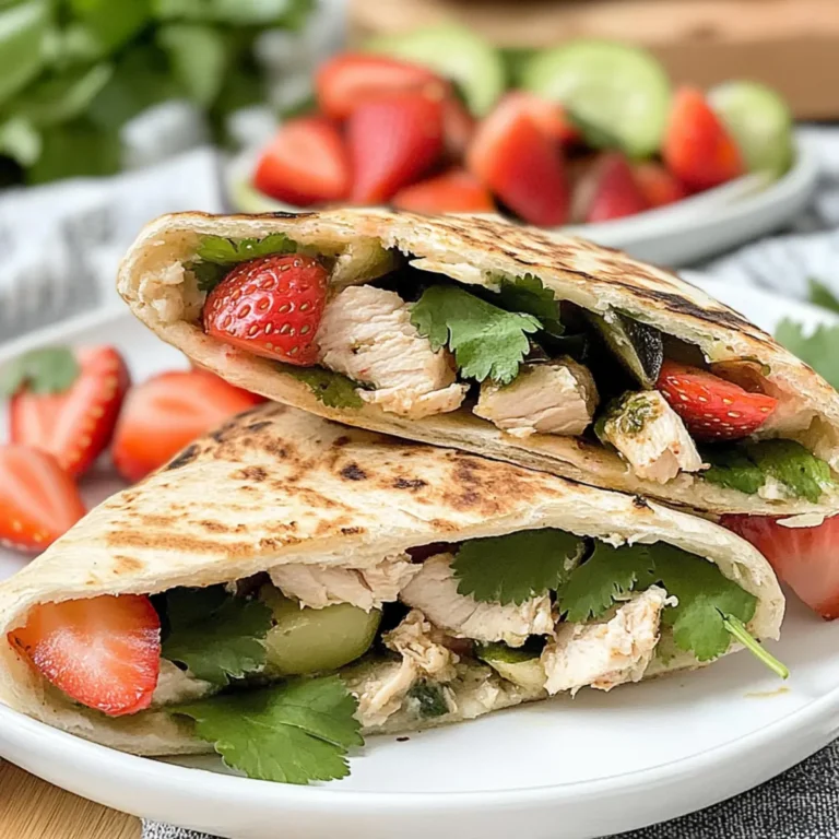 Strawberry Chicken Pita Pockets