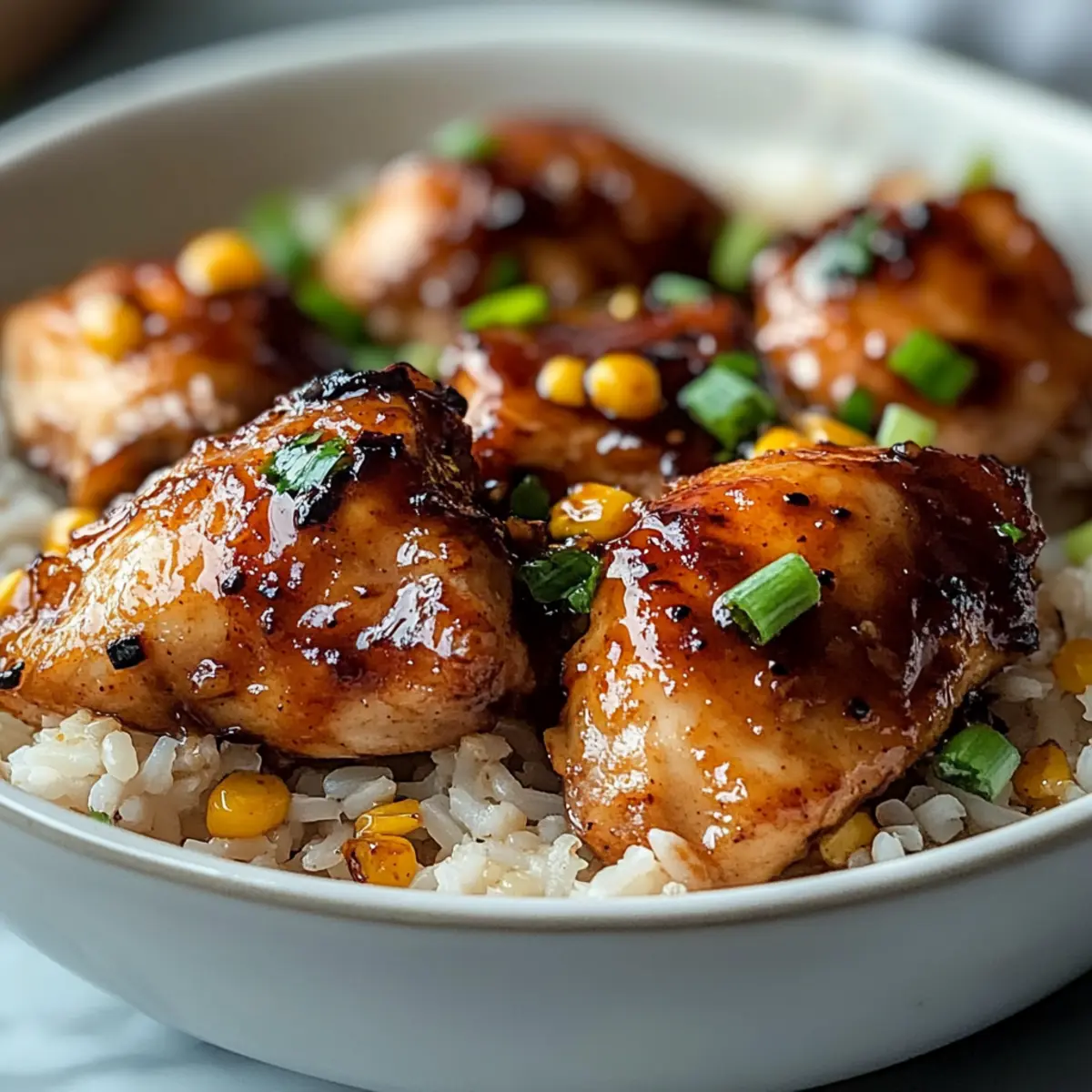 One Pan Honey BBQ Chicken and Rice Comfort Food Craving