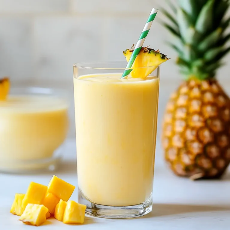 Refreshing Mango Pineapple Smoothie