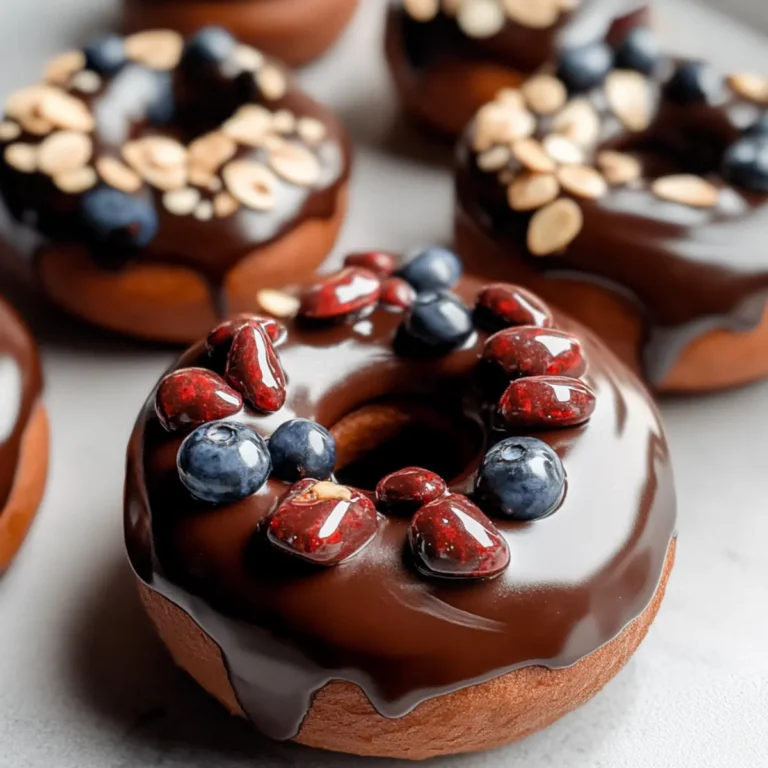 Healthy Chocolate Apple Donuts