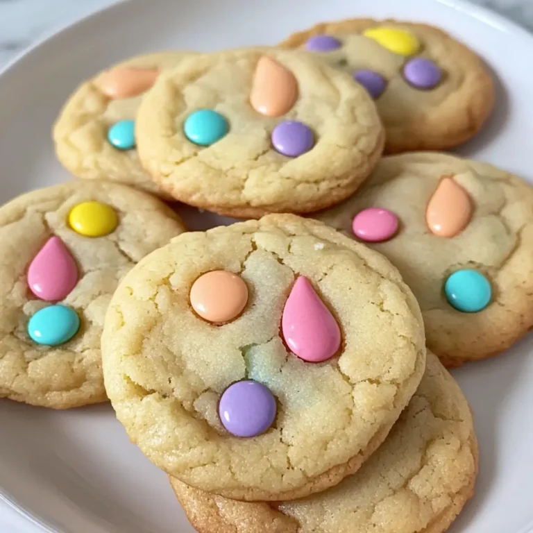 Easter Bunny M&M Cookies