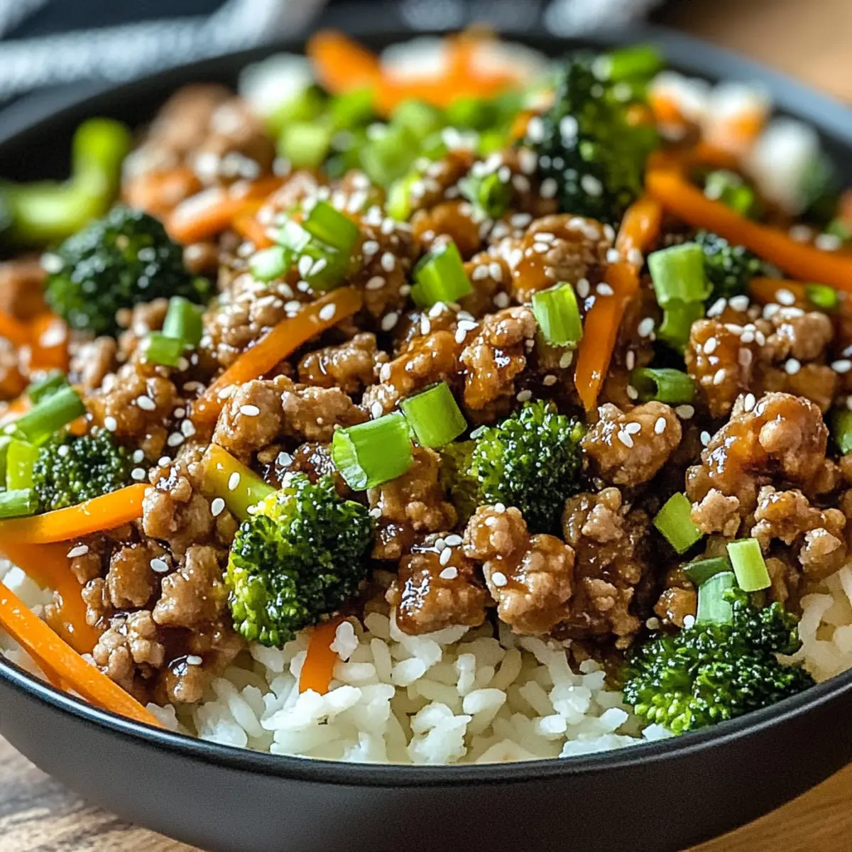Ground Turkey Teriyaki Stir Fry